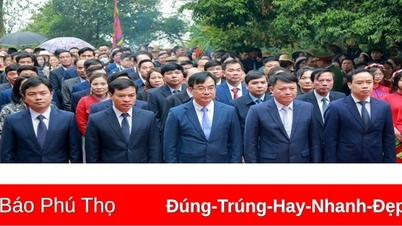 Huyện Thanh Thủy dâng hương tưởng niệm các Vua Hùng