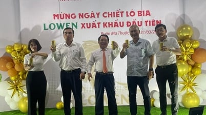 សាយហ្គន - រោងចក្រស្រាបៀរ ដាកឡាក់ បើកដំណើរការនាំចេញស្រាបៀរ ឡូវេន លើកដំបូង