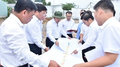 Die Stadtführer von Phu My untersuchen Projekte, die bei der Räumung des Geländes feststecken