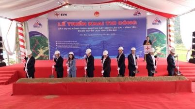 ការសាងសង់ខ្សែបញ្ជូន 500 kV Lao Cai