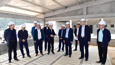 Phó Chủ tịch UBND tỉnh Nguyễn Thế Giang kiểm tra tiến độ thực hiện dự án đầu tư chăn nuôi trên địa bàn huyện Chiêm Hóa