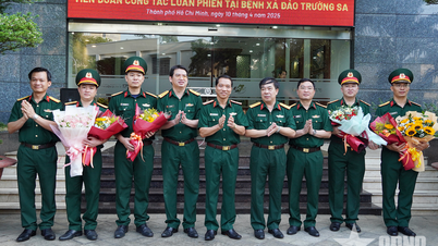 Bệnh viện Quân y 175 tiễn đoàn cán bộ, nhân viên y tế thực hiện nhiệm vụ tại huyện đảo Trường Sa