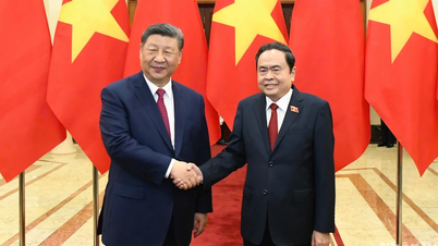 [Ảnh] Chủ tịch Quốc hội Trần Thanh Mẫn hội kiến Tổng Bí thư, Chủ tịch Trung Quốc Tập Cận Bình