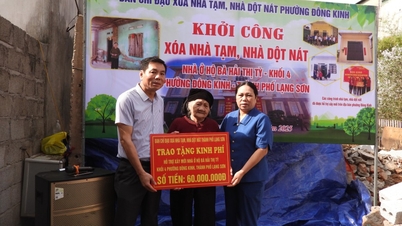 Lang Son City starts construction of houses for poor households - Lang Son Newspaper and Radio and Television Station