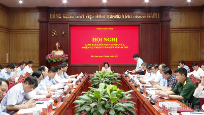 Giao ban khối Nội chính Quý I/2025