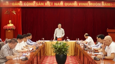 រដ្ឋមន្ត្រីក្រសួងសំណង់ លោក Tran Hong Minh ធ្វើការជាមួយខេត្តលើវឌ្ឍនភាពនៃគម្រោងផ្លូវល្បឿនលឿនក្នុងតំបន់។