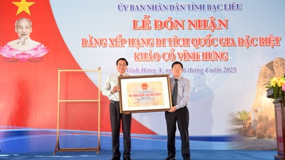 ទីតាំងបុរាណវត្ថុ Vinh Hung ទទួលបានវិញ្ញាបនបត្រចំណាត់ថ្នាក់វត្ថុបុរាណជាតិពិសេស