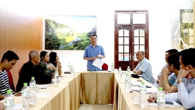 Reviewing conditions for preparing for the opening of Ninh Binh Craft Village Space
