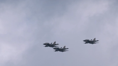 [วิดีโอ] การซ้อมขบวนพาเหรดวันที่ 30 เมษายน: ชม Su-30MK2 ทะยานข้ามท้องฟ้านครโฮจิมินห์