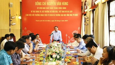 Minister Nguyen Van Hung arbeitet mit dem Musikkonservatorium von Ho-Chi-Minh-Stadt und der Kulturuniversität von Ho-Chi-Minh-Stadt zusammen