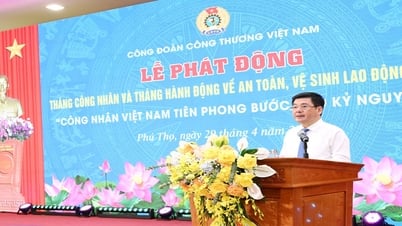 Minister Nguyen Hong Dien attended the launching ceremony of Workers' Month and Action Month on Occupational Safety and Health in 2025.
