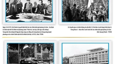 Einige typische Fotos der Vietnam News Agency über die Generaloffensive und den Aufstand im Frühjahr 1975