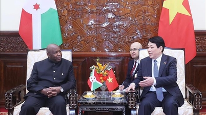 Chủ tịch nước Lương Cường hội đàm với Tổng thống Burundi