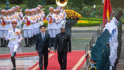 Präsident Luong Cuong ist Gastgeber einer Begrüßungszeremonie für den Präsidenten von Burundi
