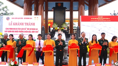 Khánh thành Khu Di tích lịch sử "Nơi Sư đoàn 341 tổ chức lễ xuất quân vào chiến trường chiến đấu, năm 1975"