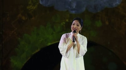 ផ្លាស់ប្តូរដោយការស្តាប់ diva My Linh ច្រៀង 'ចម្រៀងនៃក្តីសង្ឃឹម' នៅក្នុងភ្លៀង