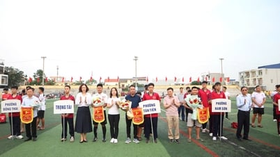 Khai mạc Giải bóng đá nam truyền thống quận An Dương năm 2025