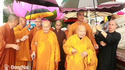 Thousands of monks, nuns and Buddhists attend Buddha's Birthday in Dong Nai