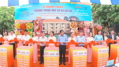 พิธีเปิดและส่งมอบอาคารเรียน 3 ชั้น ให้แก่โรงเรียนมัธยมศึกษา Lac An จังหวัดบิ่ญเซือง