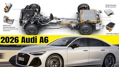 Audi A6 PHEV 2026 ចេញលក់ហើយ។ តម្លៃចាប់ពី 1.75 ពាន់លានដុង