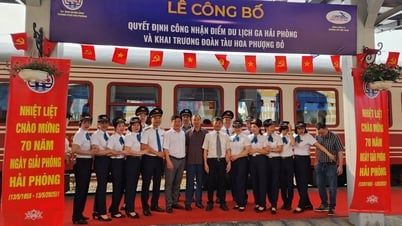 Ankündigung des Touristenziels Hai Phong-Bahnhof und Inbetriebnahme des Hoa Phuong Do-Zuges