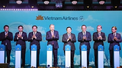 토람 사무총장, 러시아 연방 하노이-모스크바 직항편 운항 발표식 참석