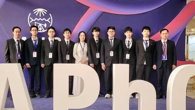 베트남 학생들이 아시아 물리학 올림피아드에서 메달 8개를 획득했습니다.