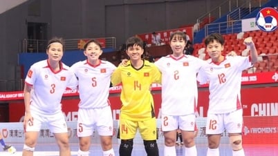 Tuyển futsal nữ Việt Nam hòa đội Iran, vào tứ kết với ngôi nhất bảng