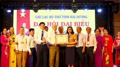 Le président du Comité populaire provincial a décerné un certificat de mérite au Club de poésie de la province de Hai Duong