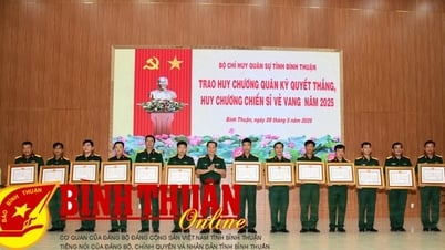 Trao Huy chương Quân kỳ quyết thắng, Huy chương Chiến sĩ vẻ vang cho quân nhân