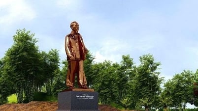 Uncle Ho's Monument Visiting His Hometown in Sen Village is about to be inaugurated