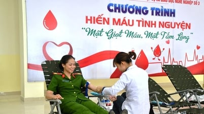 Cán bộ, chiến sĩ Trung tâm Huấn luyện số 3 hiến hơn 550 đơn vị máu