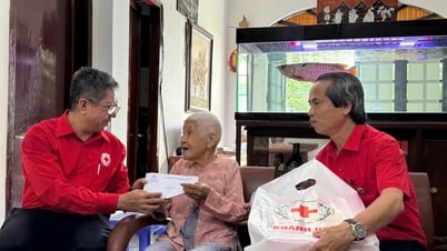 Khanh Hoa Provincial Red Cross: Visiting and presenting gifts to Vietnamese Heroic Mother Le Thi Lien