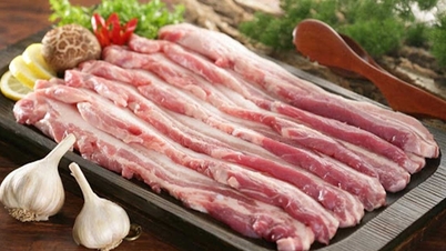 Schweinefleischpreis heute, 12. Mai: Der Preis für Schweinebauch bleibt bei 163.122 VND/kg …