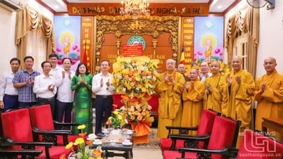 Lãnh đạo tỉnh Thái Nguyên chúc mừng Đại lễ Phật đản