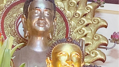 2つの古代寺院にある土偶の仏像