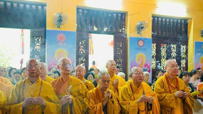 Cérémonie solennelle de l'anniversaire du Bouddha 2569 à la pagode Quan Su