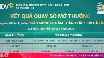 BIDV Hà Tĩnh xác định các khách hàng trúng giải chương trình tiết kiệm dự thưởng