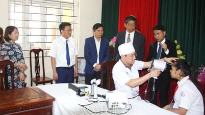 베트남 주재 일본 대사관은 지방 안과 병원에 특수 안과 의료 장비를 후원합니다.