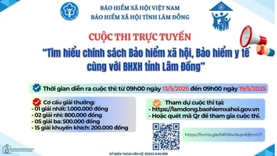 ការប្រកួតប្រជែង "ស្វែងយល់ពីការធានារ៉ាប់រងសង្គម និងគោលនយោបាយធានារ៉ាប់រងសុខភាពជាមួយធានារ៉ាប់រងសង្គមខេត្ត Lam Dong"