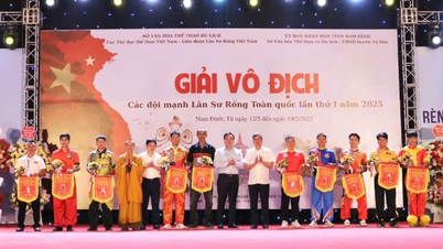 Strong national lion-unicorn-dragon teams compete in Nam Dinh