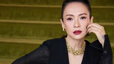 Chương Tử Di diện đầm của Công Trí tại lễ trao giải quốc tế