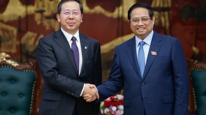 นายกรัฐมนตรี Pham Minh Chinh ให้การต้อนรับประธานบริษัท China Huadian Group