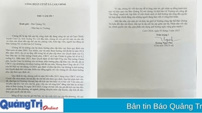Hồi âm bài báo: “Cần sớm chi trả phụ cấp khu vực cho cán bộ, giáo viên các xã vùng khó”: Cán bộ gửi thư cảm ơn Báo Quảng Trị
