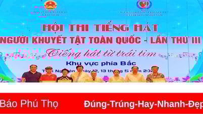 Phu Tho delegation won the Gold Medal at the 3rd Singing Contest for People with Disabilities