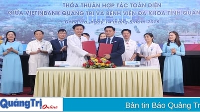 Vietinbank Quảng Trị và Bệnh viện Đa khoa tỉnh ký kết thỏa thuận hợp tác toàn diện