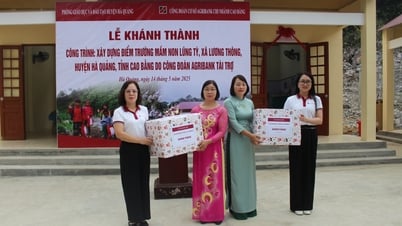 Inauguration and handover of the construction project of Lung Ty Kindergarten (Ha Quang) - Cao Bang Electronic Newspaper
