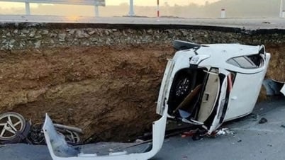 El caso del colapso de la vía de acceso al puente recién inaugurado: El contratista tiene varias sedes en Tay Ninh
