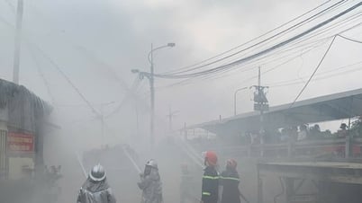 Dan Phuong: Firefighting drill at forest product processing village