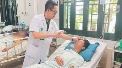 Bé trai 14 tuổi cụt tay, suýt mù mắt vì nổ bình gas mini